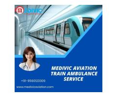 Choose Medivic Aviation Train Ambulance in Delhi to receive professional care during your transfer